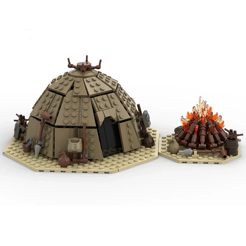 Moc Mattoni da costruzione Star Movie Model Raider Tent - Tecnologia del villaggio dei falò Blocchi modulari Regalo Giocattolo di Natale Assemblaggio fai-da-te