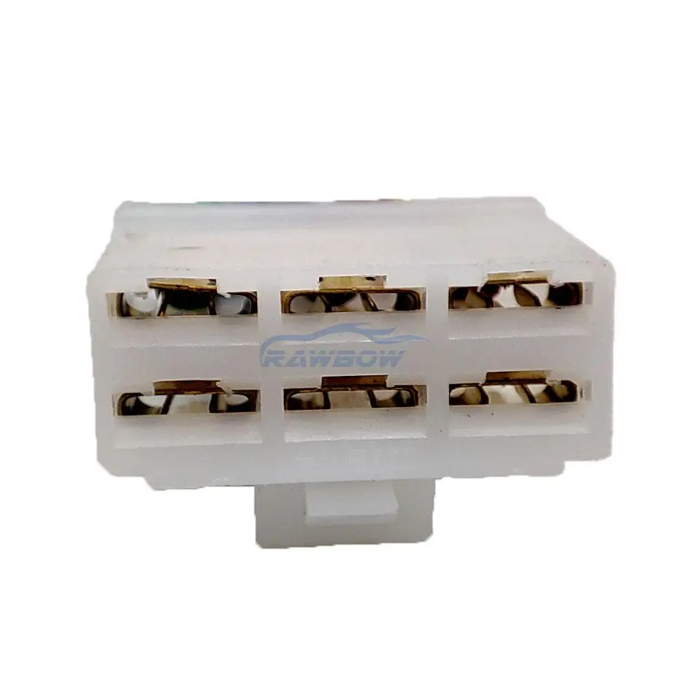 1/5/10 Set 6 Pin VOLTAGE REGULATOR RECTIFIER CONNECTOR PLUG: KAWASAKI ZX600D,ZL600 ELIMINATOR 0090-665