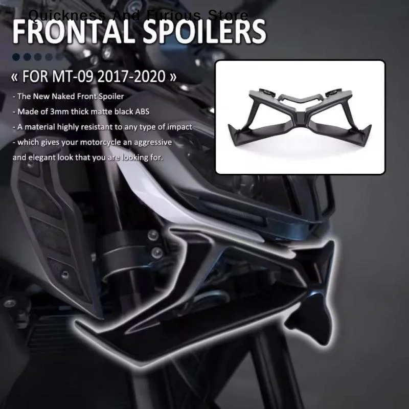 【MO】For MT-09 MT09 SP 2017-2020 2019 Motorcycle Downforce Naked Frontal Spoilers Winglet Aerodynamic Wing Front Spoiler Kit