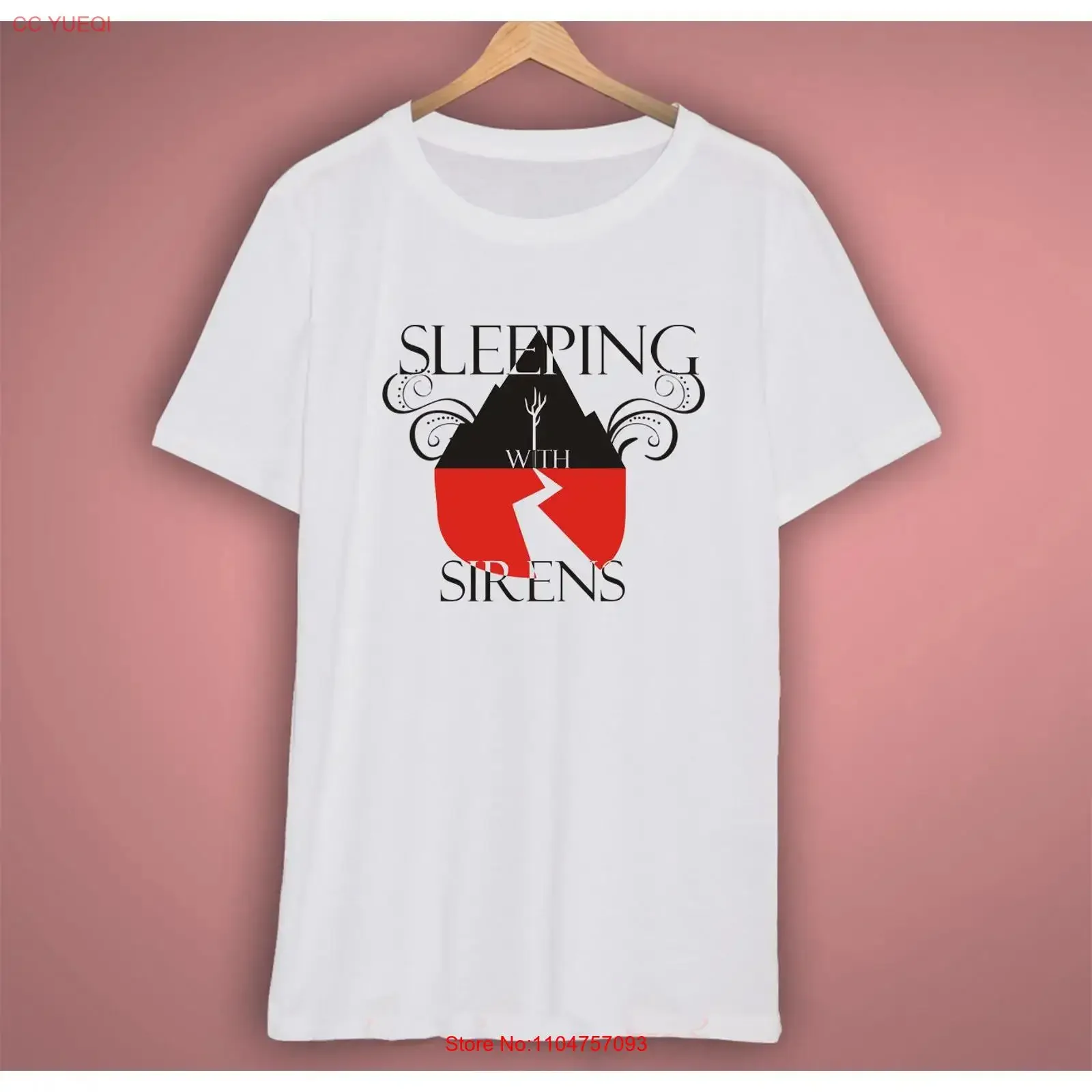 NUEVA camiseta blanca de la banda Sleeping With Sirens UNISEX, todas las tallas S 5Xl XA1002, vintage, lavada, transpirable, unisex, elegante, ligeramente