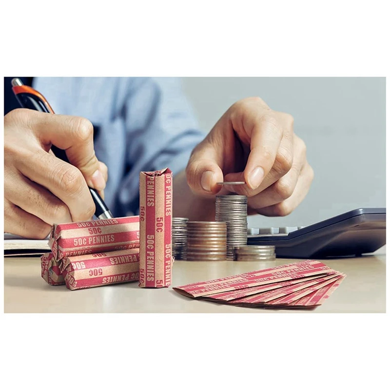 Penny Coin Wrappers Penny Sleeves Flache Penny Rolls Wrappers 200PCS-AC47