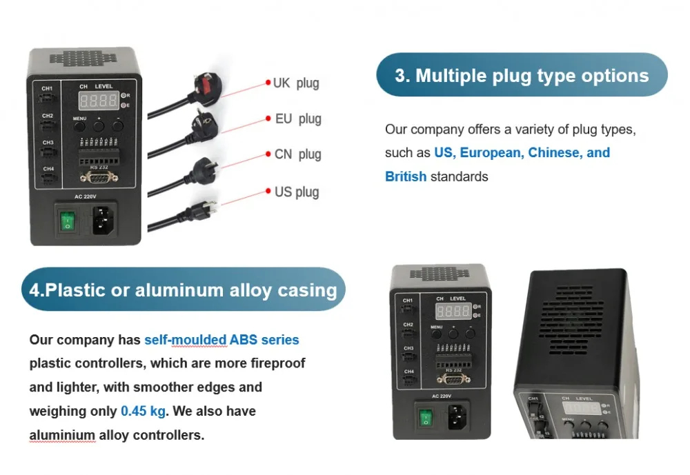 NEW Machine Vision Standard 4-Channel PWM LED Dimming Controller 24V Industrial Lighting Solution Eco-Friendly Waterproof Design