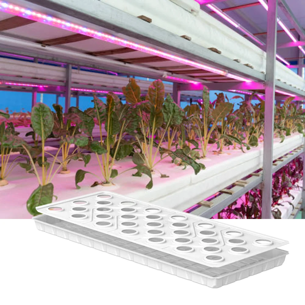 高品質ABS製育苗トレイ、28～36穴、長方形、室内水耕栽培、種子発芽、マイクログリーン、温室栽培用