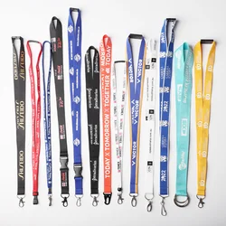 Wholesale Custom of Various Models Lanyard Neck Rope Keychain Personal Printing Landyard With My Logo Company Name Phone Number