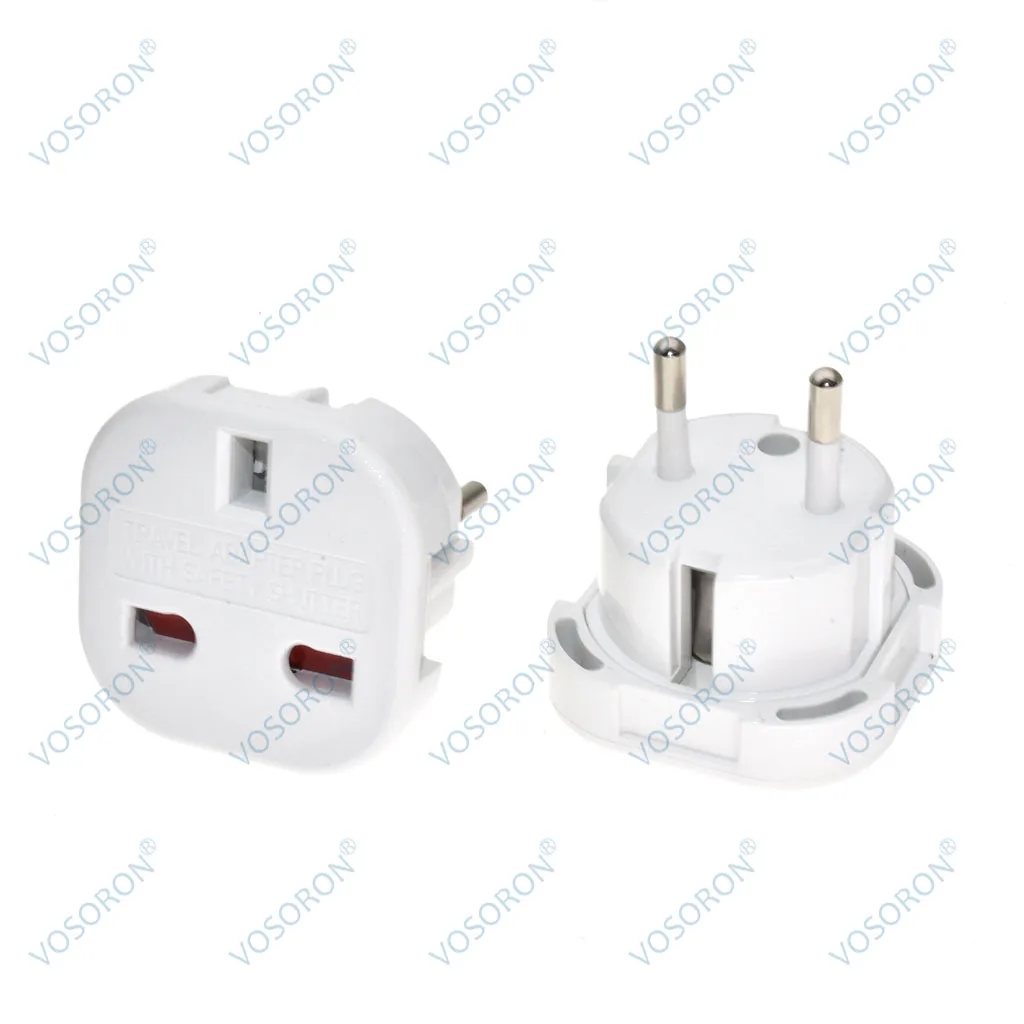 European Travel Plug Adapter (Type C), UK to European EU, Power Charge your Electronics in Italy,Greece, Germany,Outlet Adaptor