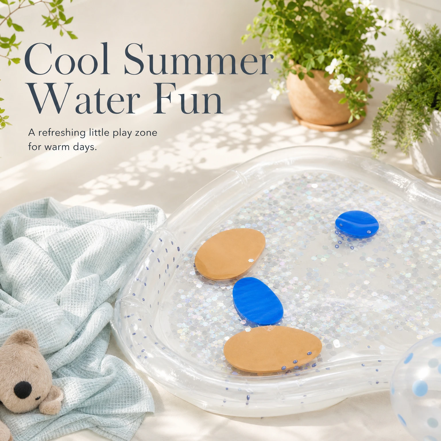 Baby Inflatable Water Play Mat Thickened PVC Tummy Time Sensory Pad Infant Crawling Mat Early Educational Summer Toy view 6