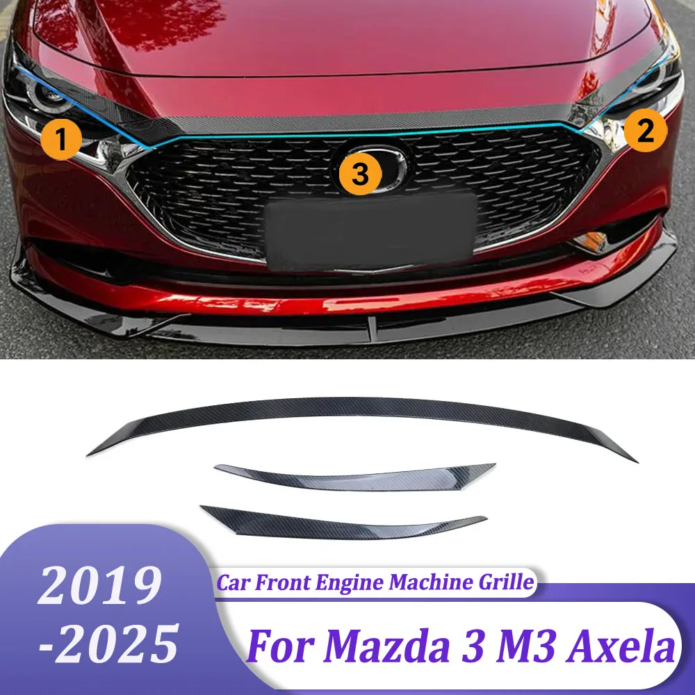 

Накладка на решетку радиатора (капота) для Mazda 3 M3 Axela 2019-2025 Седан