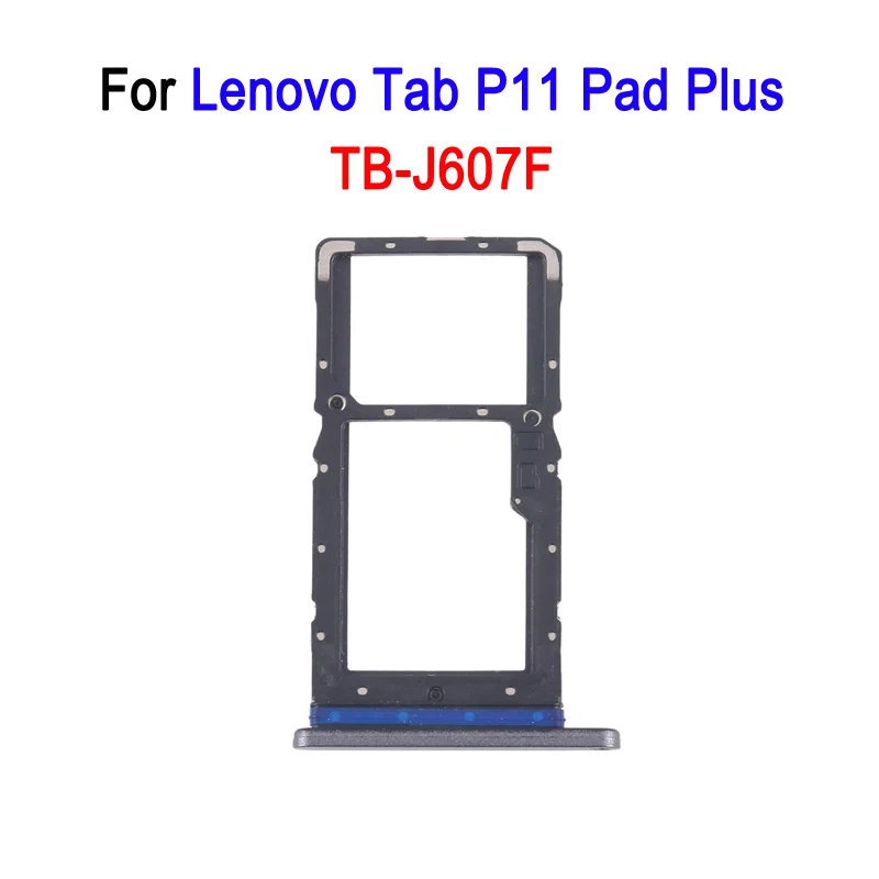 J607F Лоток для SIM-карты для Lenovo Tab P11 Pad Plus TB-J607F, запасная часть лотка для SIM-карты + Micro SD J607F Лоток для SIM-карты для Lenovo Tab P11 Pad Plus TB-J607F, запасная часть лотка для SIM-карты + Micro SD