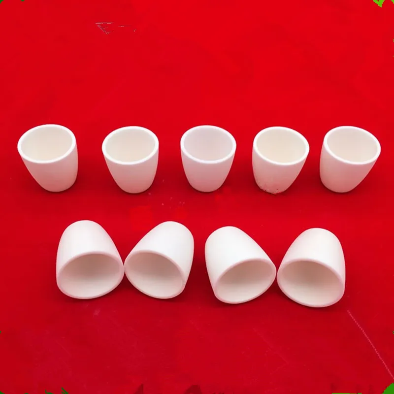 3ml 5ml 15ml 20ml 30ml 40ml Alumina Crucible 99% Pure Al2O3 Arc-shaped Common Type Alumina (Corundum) Ceramic Smelting Crucible