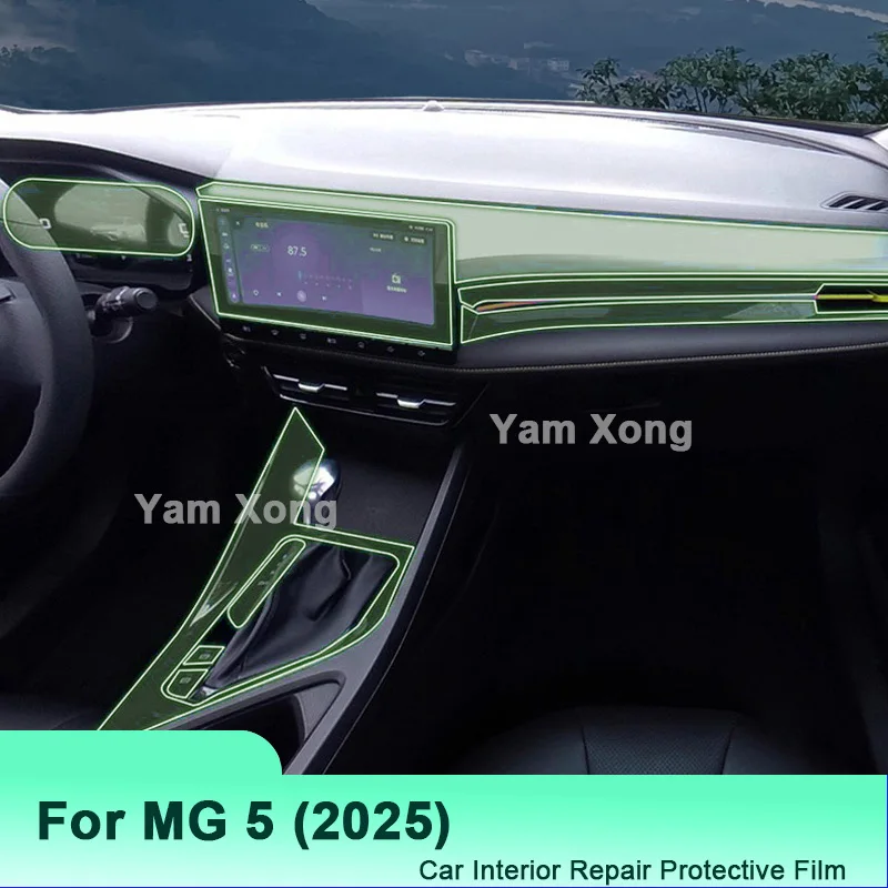 HD Clear Car Interior Stickers For MG 5 (2025) Car GPS Navigation LCD Screen TPU Protective Film Protector Cover Decoration