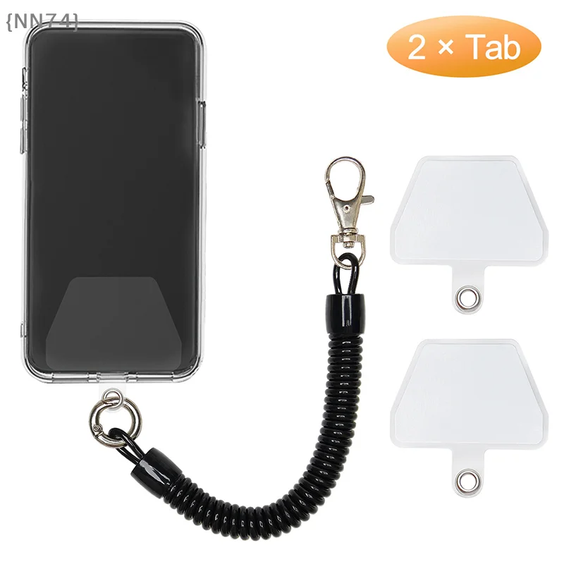 

【NN74-M3】Telescopic Anti-Theft Spring Lanyard Wrist Strap - Phone Safety Tether Gasket for Mobile Phone Accessories Lanyard