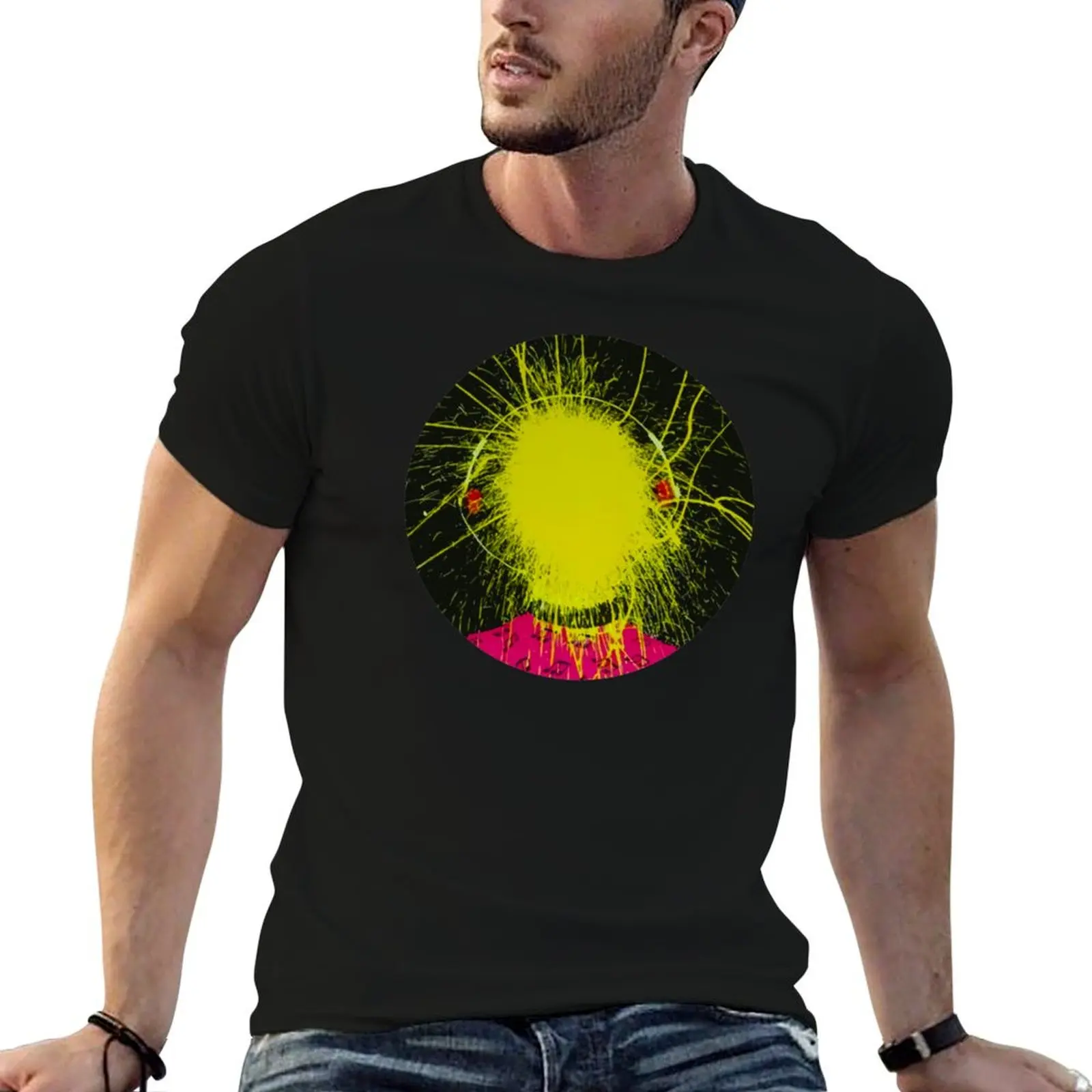 Triple J Exploding Head T-Shirt Novelty Print Casual Tee Shirt