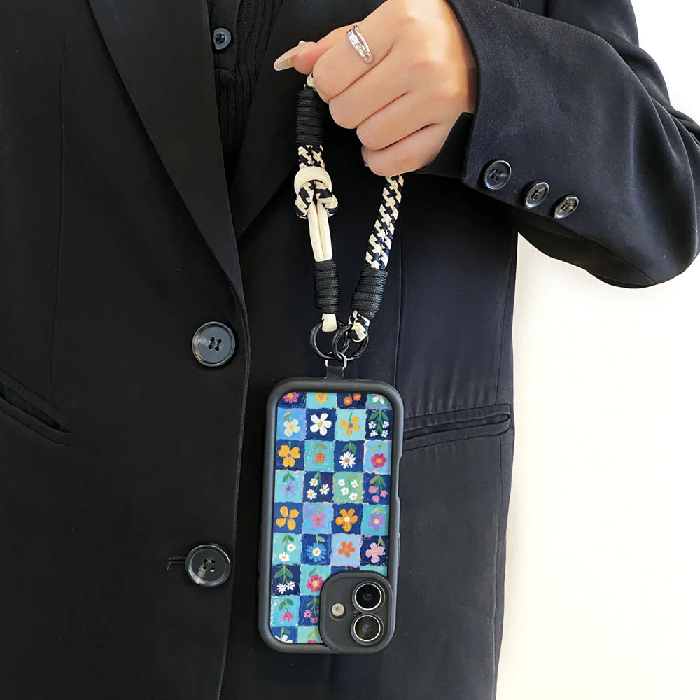 2025caixa de telefone com cordão crossbody para redmi note 14 13 12 11 10 9 8 7 pro plus 11s 14s 13c 12c 14c 9t9c10cflor capa de corrente de pulso