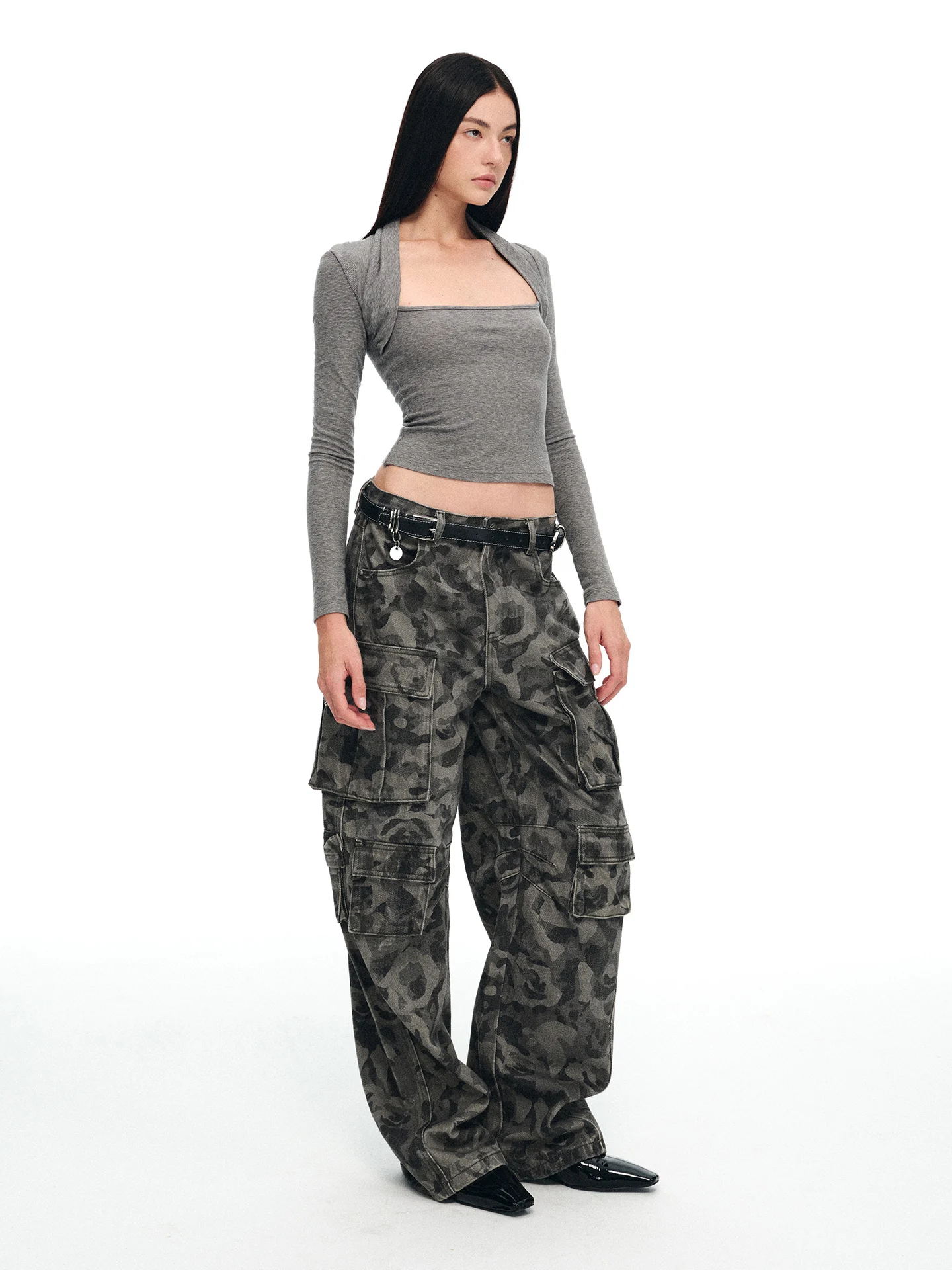 

Ballet oulder Wrap Svel Long Sve Knitted Top Ultra Fine Wool Blend Sports Sle Women's Faion Autumn Wear