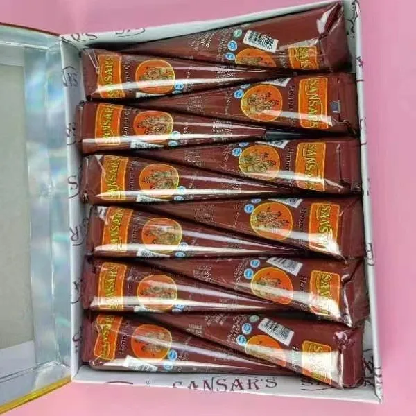 

1/3/12 шт. чистый натуральный органический коричневый крем из хны, коричневый крем для татуировки хны, временная татуировка, полуперманентный крем для татуировки хны