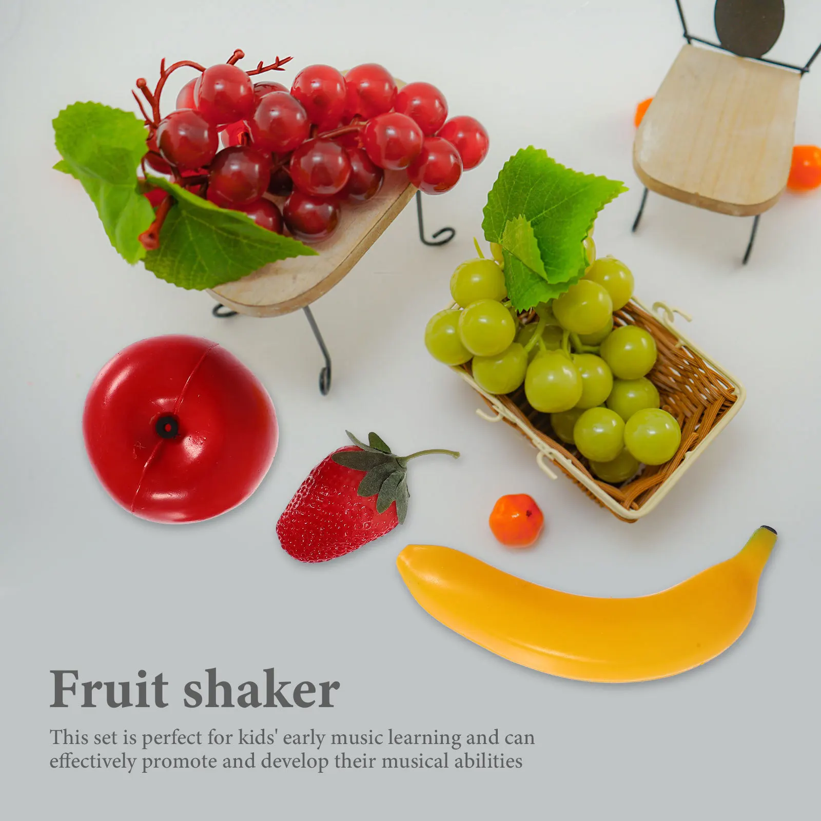 

1 set Fruit Shakers Set Early Educational Musical For Banana Shaker Percussion Instrument Simulated Fruit Plaything