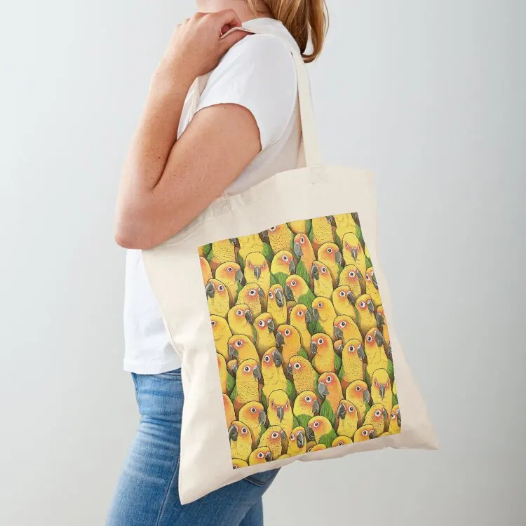 

Jenday Conures Tote Bag shopper bag woman Beach bag personalized tote Canvas shoulder