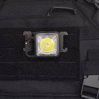USB Charging Tactical Flashlight EDC Portable Mini Light Camping Hiking Safety Rescue Signal Light For Molle 20mm Backpack Strap