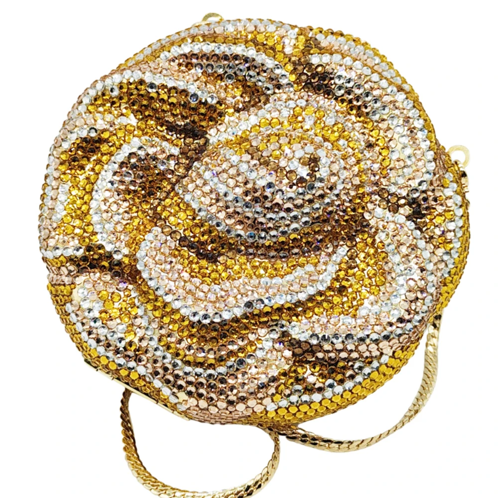 

Женский вечерний клатч со стразами и желтой розой, свадебные клатчи для вечеринки, ужина, выпускного вечера, сумочка, кошелек, сумки