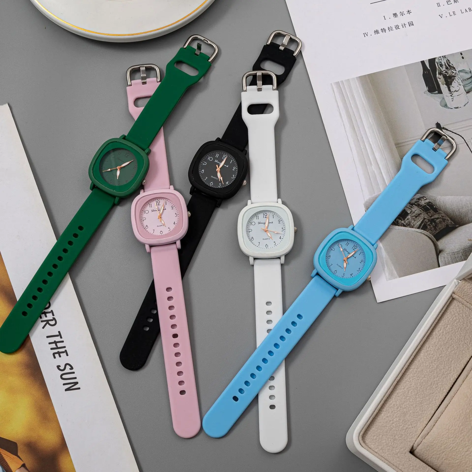 Women Fashion Korean Quartz Watch Female Women Silicone Wristwatch Relógio Feminino Dropshipping Free Shipping Gifts