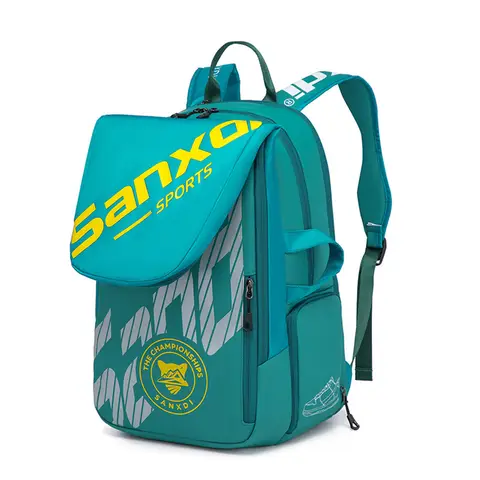 Bärbar tennisväska med 3 racketar, separata skor, vattentät strandtennisväska, slitstark, expanderbar sportträningsväska 10 best sales väska strandtennis - №10