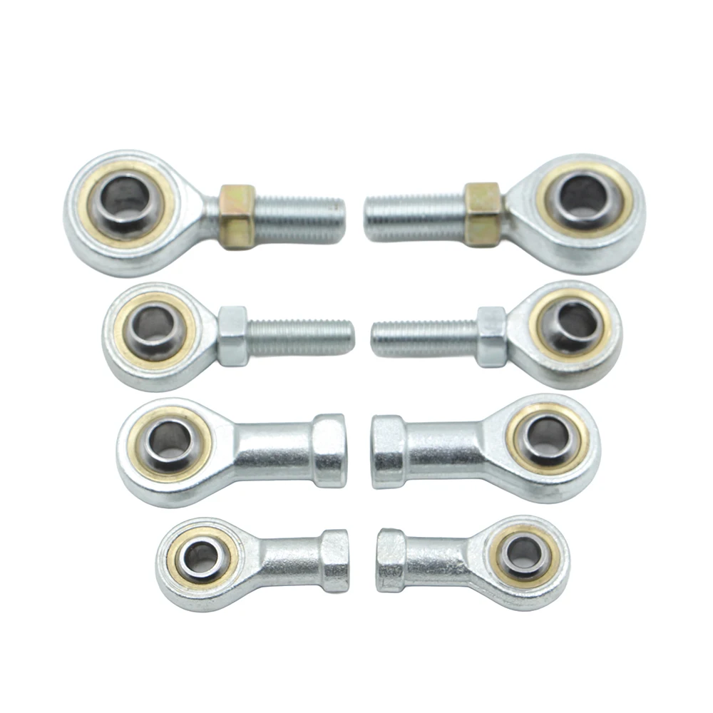 1 Pair 6/8/10mm Left&Right Hand Thread Steering Tie Rod Ends kit Ball Joint Fit For 49cc 50cc Mini ATV Go Kart Buggy Quad Parts