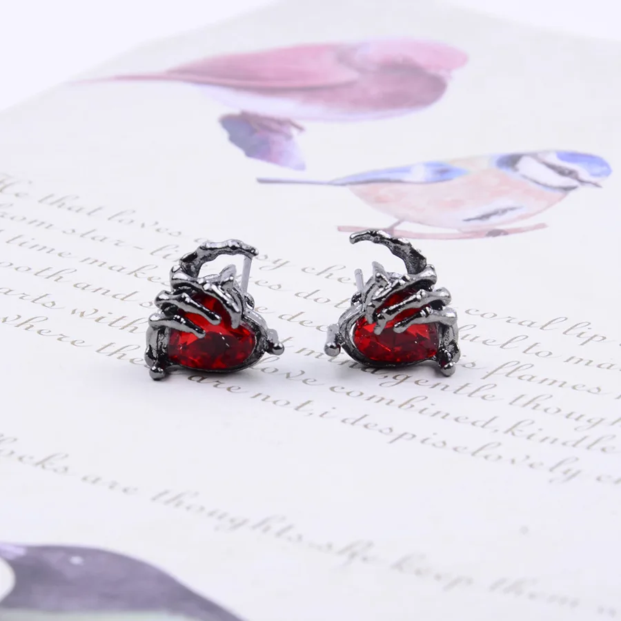 DIY accessories European and American cross-border fashion dark punk diamond-encrusted love jewelry trendy cool versatile high-e