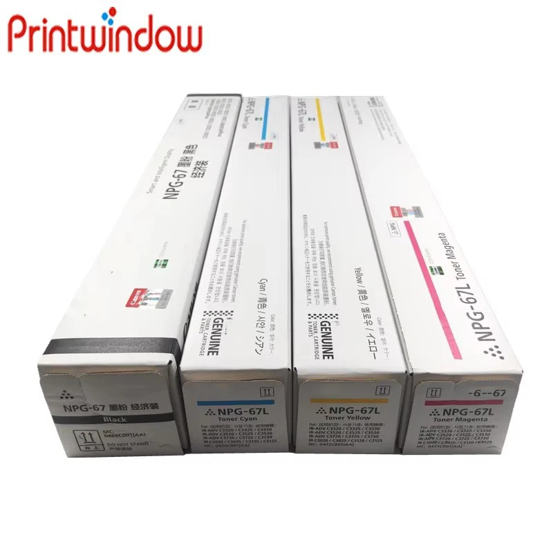 

Original New NPG-67L Toner Cartridge For Canon image RUNNER ADVANCE C3320 C3325 C3330 C3520 C3525 C3530 Black 123g Color 90g