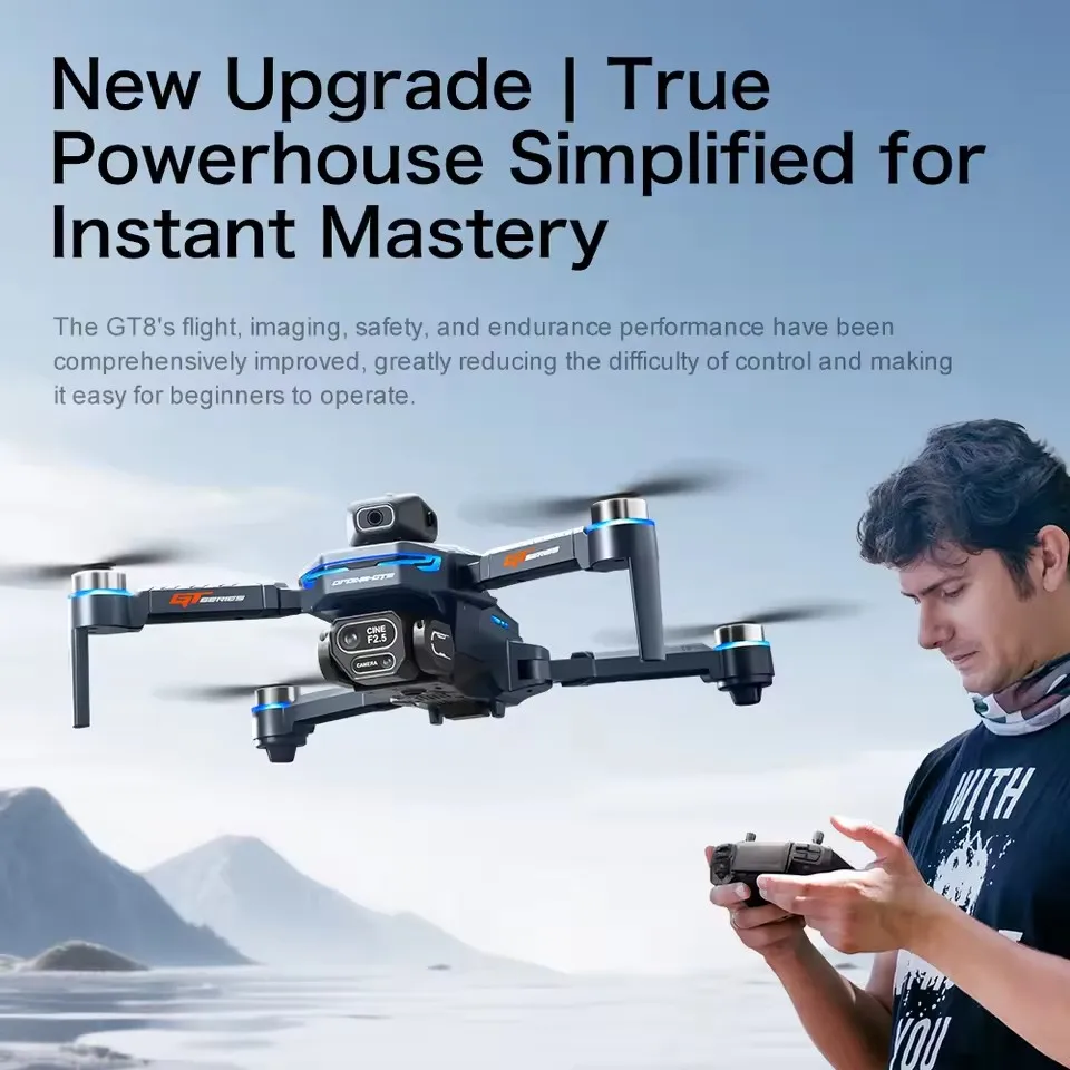 Intelligent Obstacle Avoidance Screen Drone 8K ESC Dual Camera Large Screen Brushless Optical Flow Positioning Drone Quadcopter - view 6