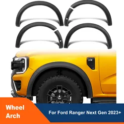 Fender Flares Wheel Arch For Ford Ranger Next Gen 2022 2023 Wildtrak Wildtrak-X with Parking Sensor Auto Part Car Acessories