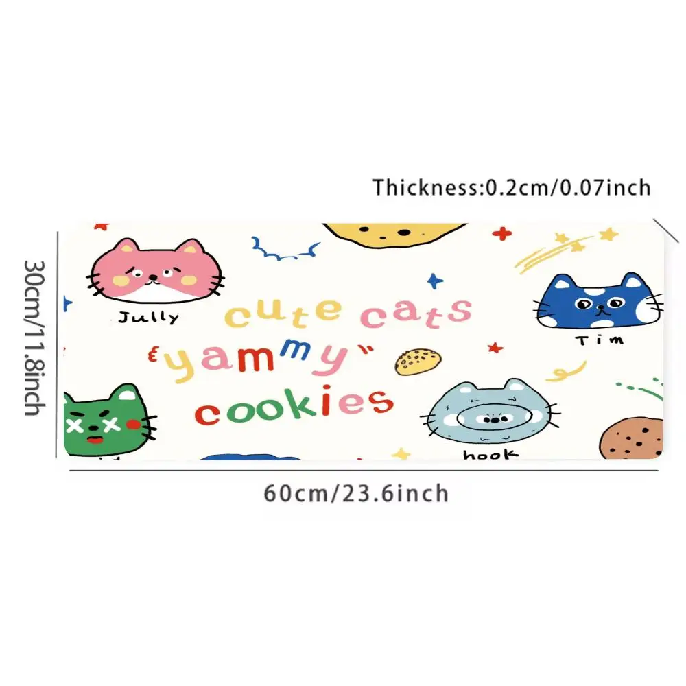 Fun Cartoon Monster Themed Mouse Pad - Non-Slip Rubber Base, Washable, Great for Work, Gaming & Office Use