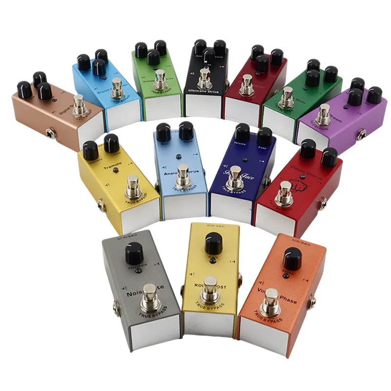 Mini Vintage Overdrive Guitar Effect Pedal Classic Warm Tube Drive with 1/4 Inch Patch Cable for Electric Guitar Parts