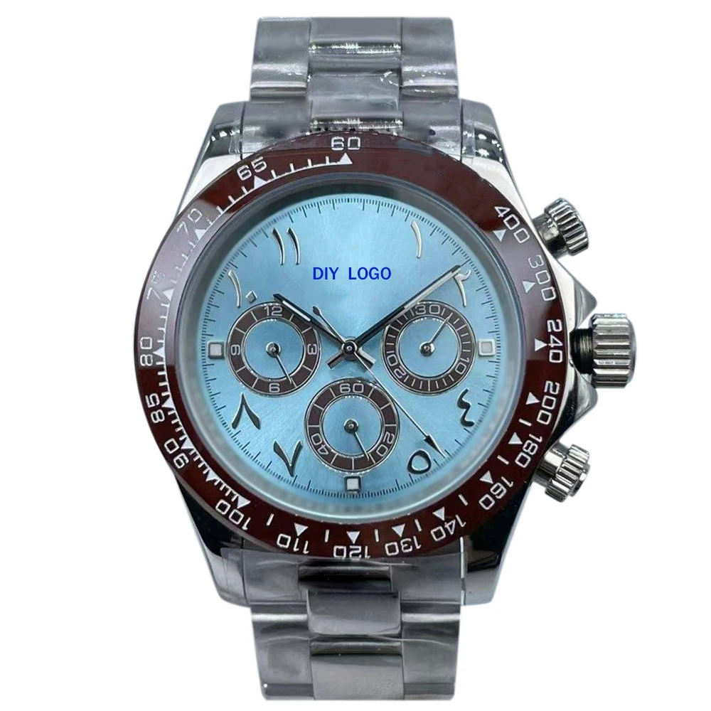 Customized Logo40mmmen's watch, Arabic numerals, diamond watch, mechanical movement, the best gift for men