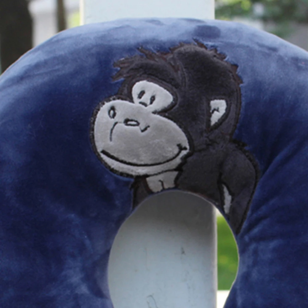 Presente dos desenhos animados para a mulher te amo bonito u pescoço travesseiro recheado amor você coração bordado brinquedos colar macio boneca produto para mulher