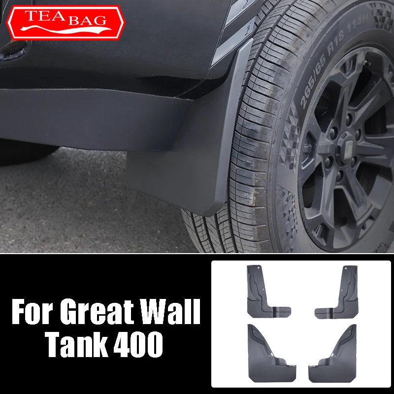 

For Great Wall GWM Tank 400 2024 2023 Car Styling Mudguards Plastic Fender Cover Flares Splash Guard Cover Mud Flaps Accessories