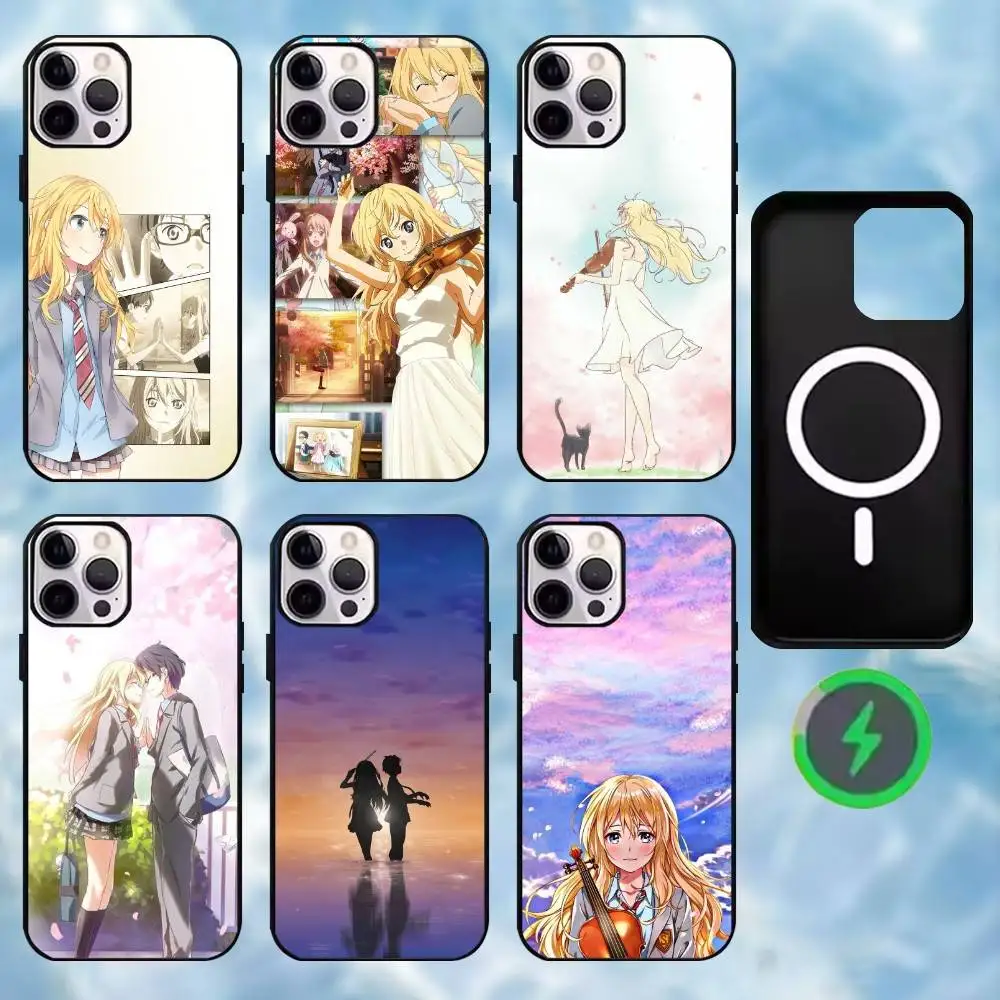 

Your L-Lie in April Phone Case For iPhone17,16,15,14,13,12,Wireless charging protective case soft cover