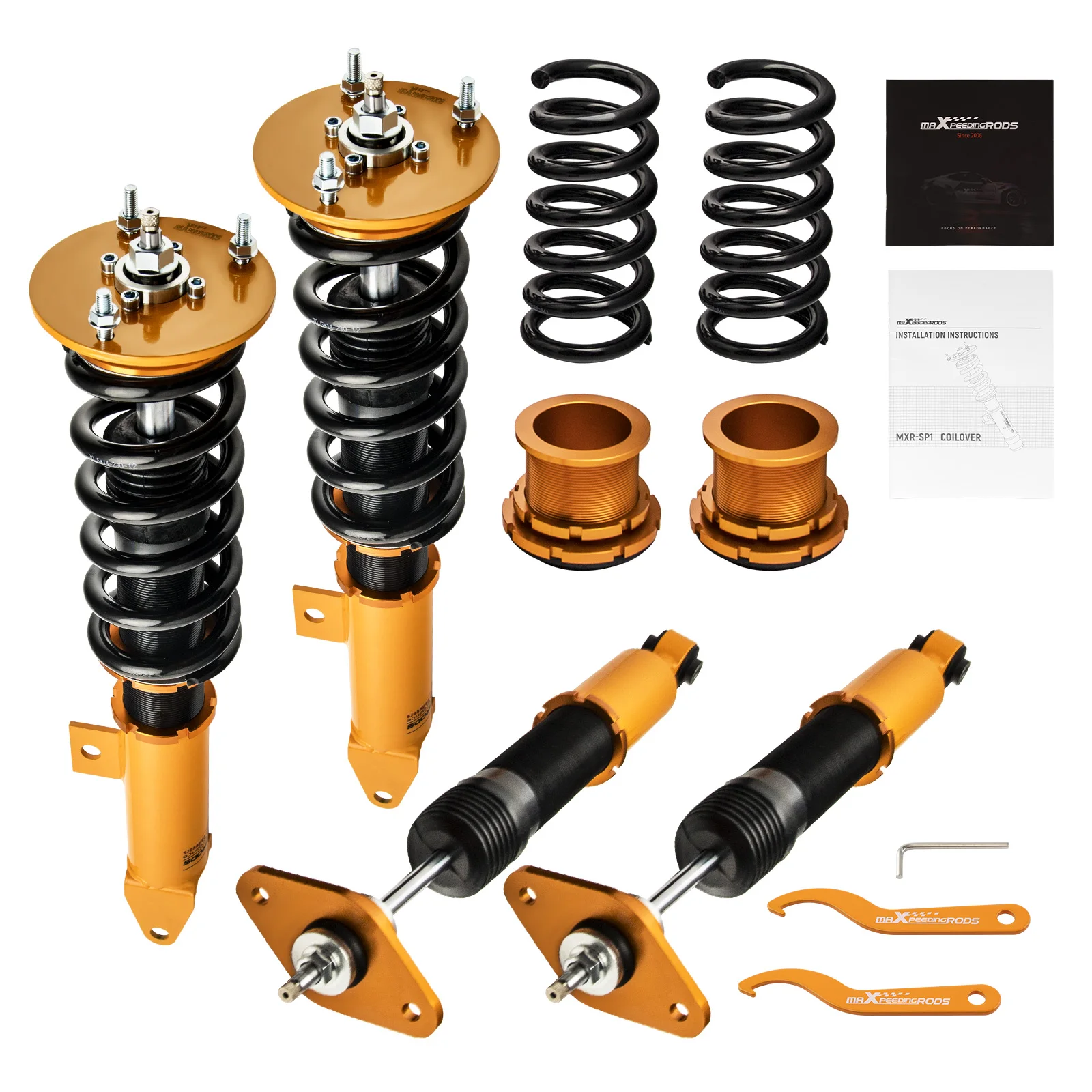 Coilovers for Dodge Challenger 2008-2010, for Dodge Charger SRT8 2006-2010, 24 Levels Damper Adjustable Coilovers