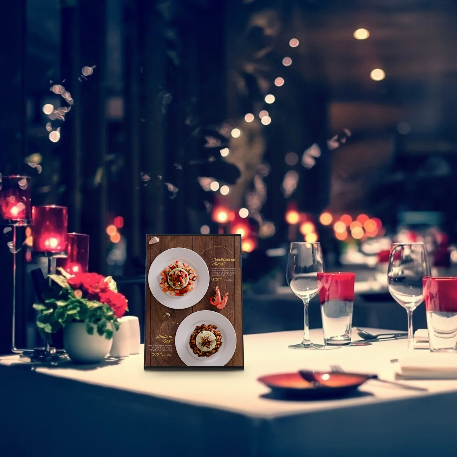 Schild Werbetafel Menü Preisschild Rack für Halter Desktop Note Clamp Kunststoff Racks Delicate