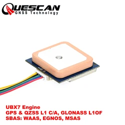 QU728F Serial TTL GPS Module Antenna Receiver Arduino NMEA 0183 Protocol 1-10Hz GPS SBAS QZSS UBX Chipset