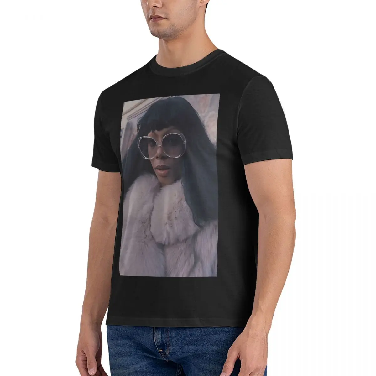 Style Fan Art Men's T Shirts Donna Summer Amazing Tees Short Sleeve Crewneck T-Shirts Pure Cotton Summer Clothing