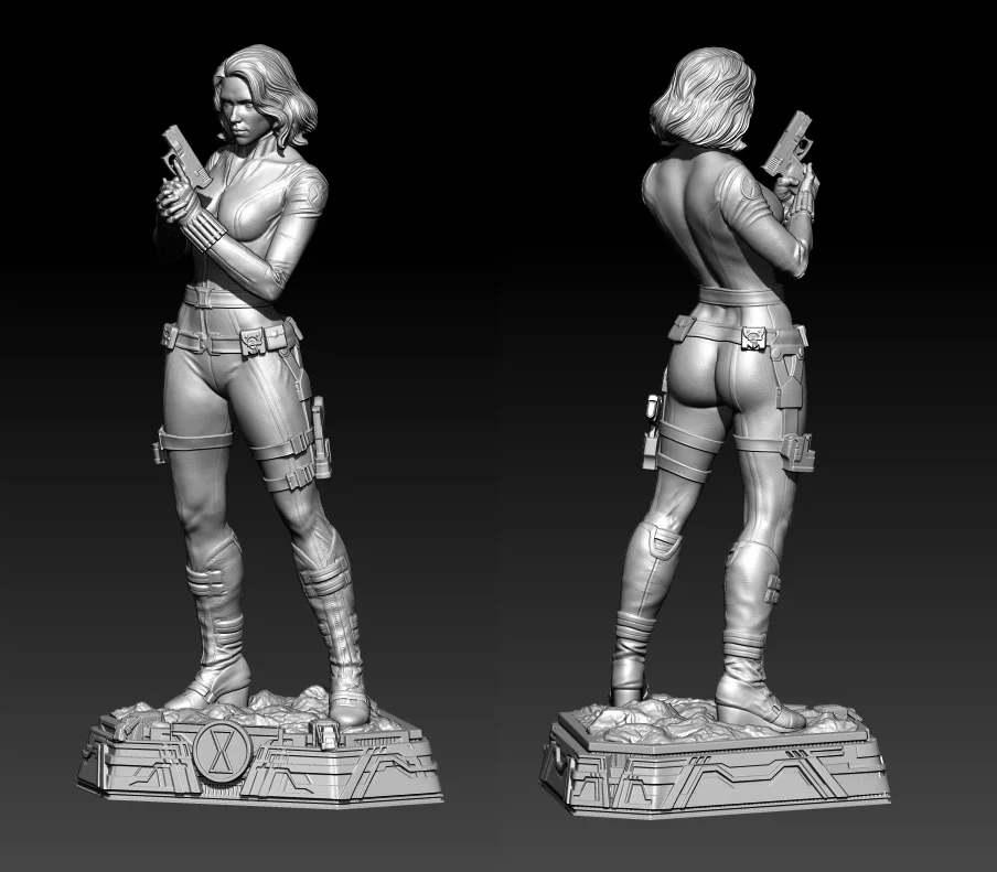 

1/24 75mm 1/18 100mm Resin Model Kits Female Soldier warrior Figure Unpainted No Color RW-1021