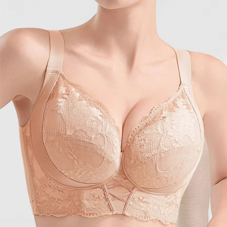

Minimizer Tops Womens Lace Push Up Bra Body Shaping Comfortable Underwear for Female 34 36 38 40 42 44 46 B C D E F G H