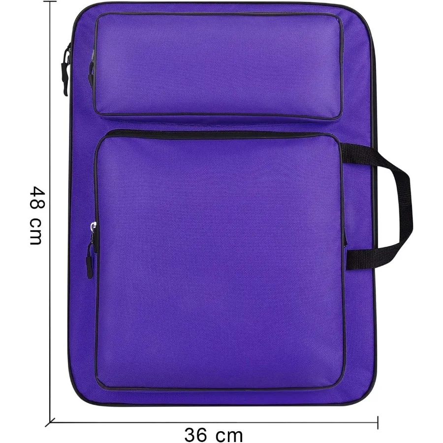 휴대용 아트 포트폴리오 캐리 케이스 가방, 드로우보드 토트 디자인, 8K 스케치 패드용 경량 숄더 수납 박스, A에 이상적