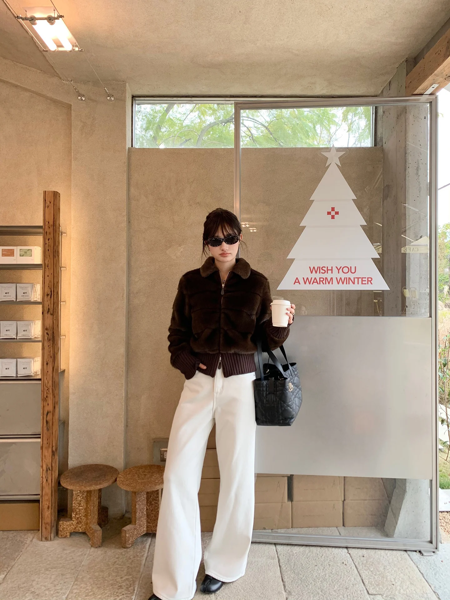 

Белые джинсы с высокой талией и подкладкой, прямые, женские, теплые, повседневные, для работы, однотонные, зимние