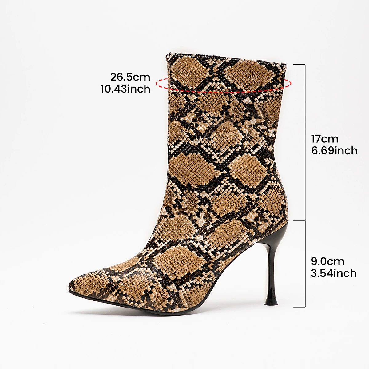 

Сексуальные женские туфли на высоком каблуке с острым носком, новые нескользящие износостойкие ботинки на высоком каблуке в клетку со змеиной боковой молнией