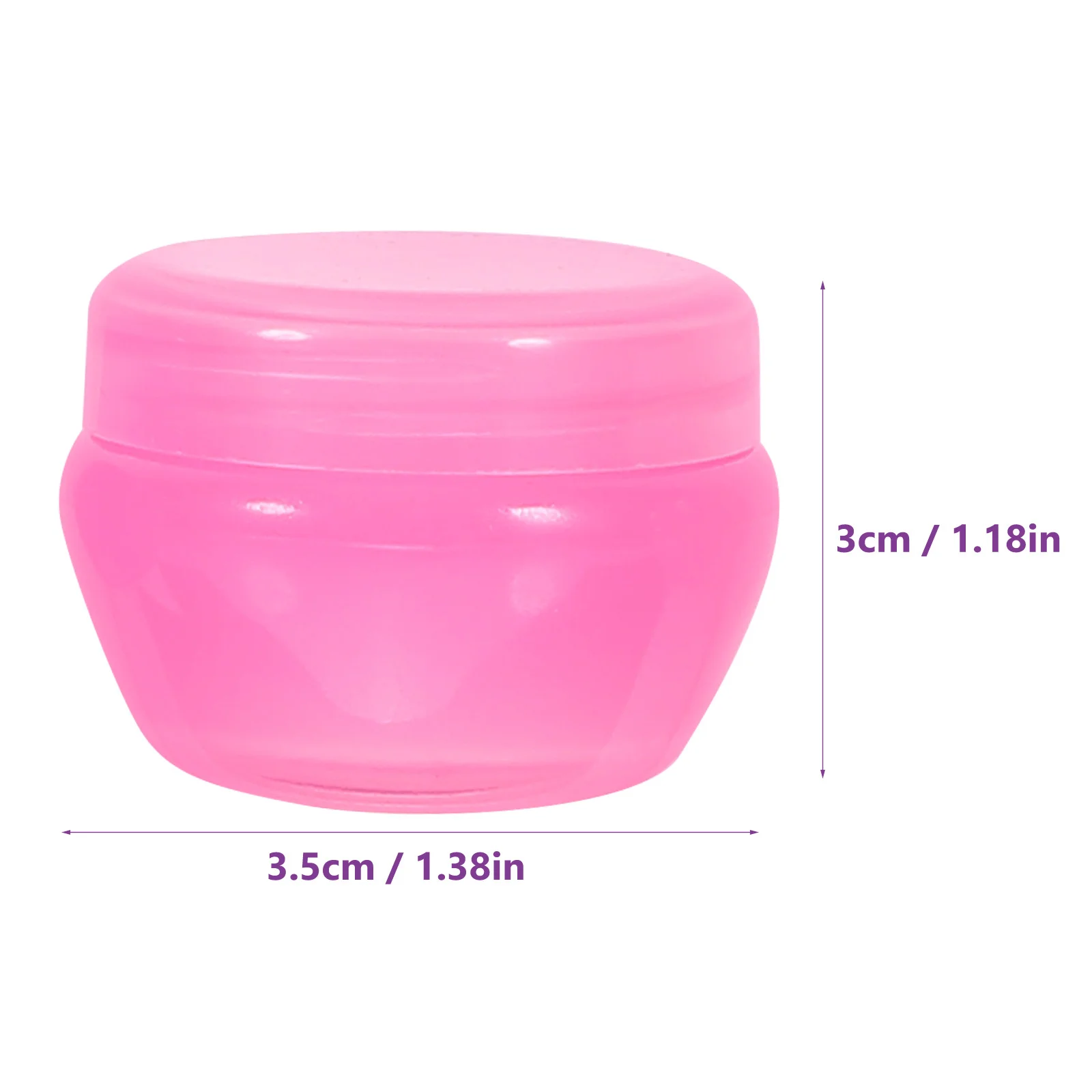 10 Stück Reise-Cremegläser, tragbar, auslaufsicher, kleine Flaschen, Kunststoff, nachfüllbar, Make-up-Creme-Behälter, Flaschen