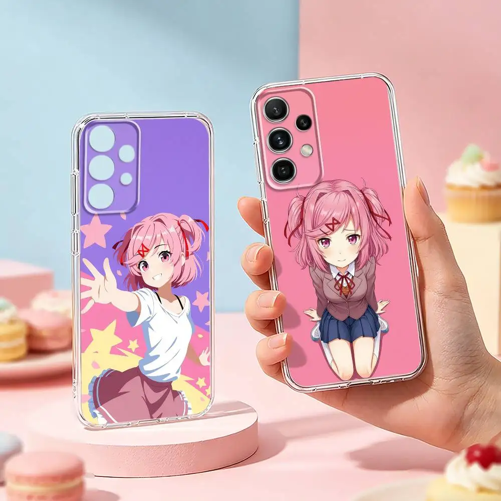 C-Cute D-DDLC N-Natsuki  phone Case For Samsung S25,24,21,22,23,30,Ultra,20,Plus,Fe,Lite,Note Transparent Cover