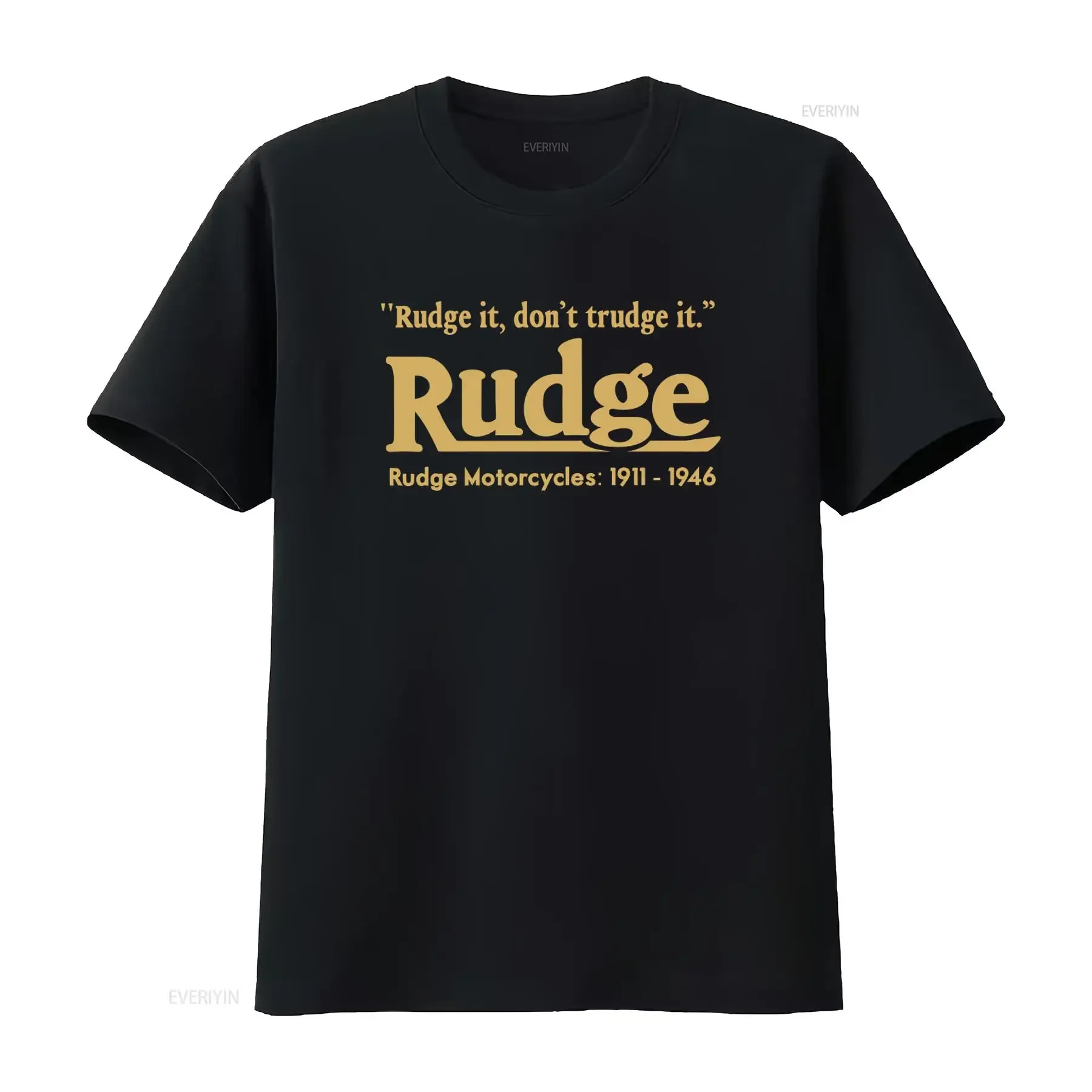 Camiseta de motociclista clásica retro vintage Rudge Motorcycle, estilo lavado, elegante, 1911-1946