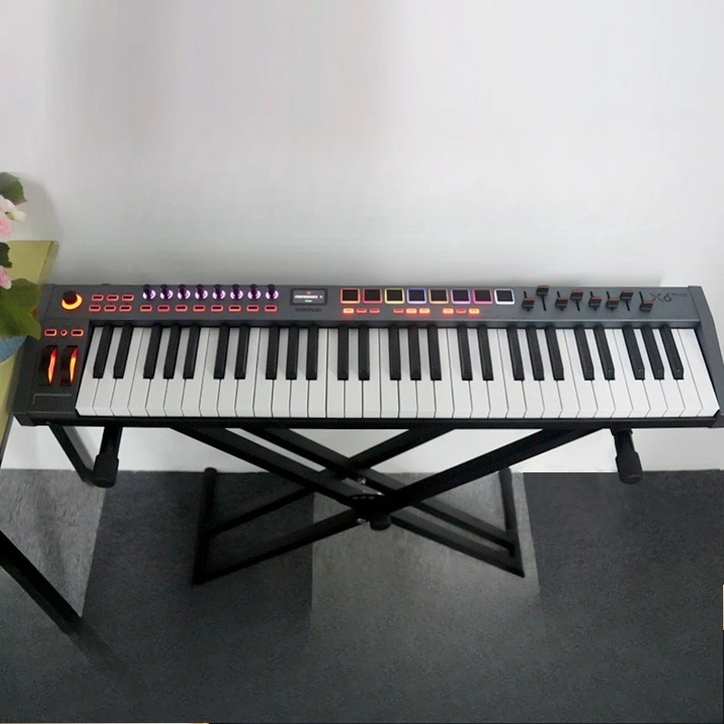 Controlador X6MAX de medio contrapeso X88 49 61 teclas arreglador profesional etapa Midi