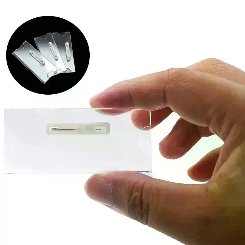 10/20/30Pcs Name Tag Blank Name Badges Acrylic Name Tag Holders 70x30mm Insert Blank Acrylic Nameplate